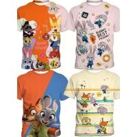 ราคา Zootopia Smart Rabbit Cunning Fox เสื้อยืดเด็กมีลาย เสื้อเด็กผู้ชาย เสื้ออนิเมะ Baby Top (27818460143)
