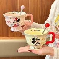 ราคา มิกกี้เมาส์เด็กแก้วครัวเรือนถ้วยน้ําเซรามิกอาหารเช้าถ้วยน่ารักถ้วยหอพักสํานักงานถ้วยกาแฟของขวัญวันเกิด (57805767992)