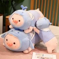 ราคา ใหม่น่ารักนอนสไตล์ลูกหมูตุ๊กตาหมอนสร้างสรรค์ของเล่นตุ๊กตายาวปลาโลมาหมูตุ๊กตาเด็กตุ๊กตาของขวัญวันเกิด (50205852188)