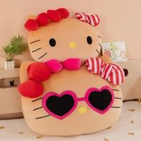 ราคา หนังสีดํา ฮิโกะ คิตตี้ หมอนน่ารักตุ๊กตาตุ๊กตาหอพักเบาะหลังหมอนรถของขวัญวันเกิดหมอนโซฟา (48256237836)