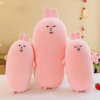ราคา กระต่ายสีชมพูหมอนยาวน่ารักตุ๊กตาเตียงตุ๊กตาตุ๊กตา แร็กดอลล์ หมอนเบาะของขวัญ (45857711344)