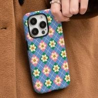 ราคา เคสโทรศัพท์แบบสองในหนึ่งเดียวสไตล์เกาหลีลายดอกไม้สีสันสดใส เข้ากันได้กับ iPhone 16 Pro Max 12 14 Pro Max 15 Pro 12 Pro Max 15 Pro Max 16 Pro XS Max 7 Plus 11 Pro Max 13 เคสป้องกันสองชั้นซิลิโคนกันสึก 