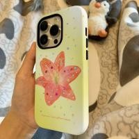 ราคา สีสัน Star Hibiscus ดอกไม้สองชั้นเหมาะสําหรับ iPhone 15 12ProMax 13ProMax XSMAX XR 8plus 16ProMax 13Pro 14ProMax XS 16plus 11ProMax 12Pro Anti Shock ป้องกัน Hard Case (41267282653)
