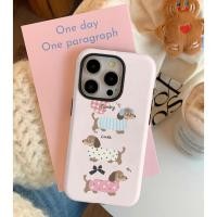 ราคา ชุดฤดูหนาว Dachshund เหมาะสำหรับ iPhone 15 14 16 Pro Max 11 เคสโทรศัพท์สองชั้นสีชมพู 12 14 Pro 13 Pro Max กันกระแทก XSMAX 16 Plus 13 Pro ทนต่อการขีดข่วน 15 Pro Max (29878616391)