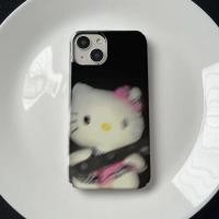 ราคา เคสโทรศัพท์ KT Cat สีดำ สำหรับ iPhone 16 Pro Max XSMAX 15 Pro 13 Pro Max 12 Pro Max 14 Pro 7 8 Plus 13 Pro 15 Pro Max XS 16 Plus เคสซิลิโคนแข็งกันกระแทก (29779715204)