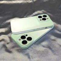 ราคา เคสแข็งสีเขียวไล่ระดับสำหรับ iPhone 15 16 13 Pro Max เคสโทรศัพท์ปกป้องเต็มรูปแบบ 7 8 Plus 11 Pro Max กันกระแทก 14 Plus 13 Pro XS Max เคสซิลิโคนป้องกัน 14 Pro Max XR (24141288677)