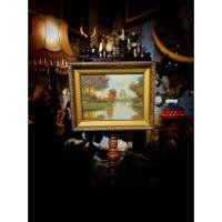 ราคา ภาพเขียนสีอคริลิค ? ? ? ? ? ? ? ? ? ? ? ? ? ? ? ขนาด 50x42 cm ผลงานชิ้นนี้เป็นภาพเขียนที่สะท้อนความงามของวิวแม่น้ำที่ไหลนิ่งสงบ (40160345357)