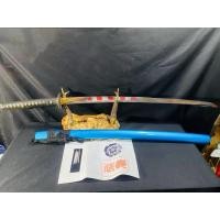 ราคา นำเข้าตั้งโชว์ ดาบซามูไร Katana 1060 10月29日001 ดาบเหล็กกล้าคาร์บอนแท้ ขัดเงาเปิดร่องเลือด 1 ข้าง พร้อมฝักไม้ทำสี (29738630005)