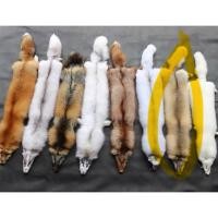 ราคา นำเข้า Whole Fox Fur Scarf แท้เต็มตัว 100 110 ซม Golden island Fox (24396228482)