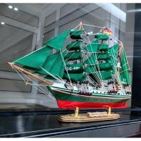 ราคา นำเข้า เรือจำลองไม้เนื้อแข็งแบบเยอรมัน Hohumburg งานประณีตระดับพรีเมียม ของแต่งบ้าน สำนักงาน Smooth Sailing (55802171547)