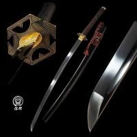 ราคา นำเข้า ดาบคาตานะ หมายเลข 33 Katana 1060 Carbon Steel Red Rayskin Handle (29893819185)