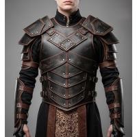 ราคา นำเข้า ชุดเกราะนักรบมังกรหนังแท้ทำมือ Handmade Leather Warrior Armor Premium Black Brown Real Leather (46405359786)