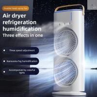 ราคา พัดลม 2หัว Double Coolness ลมแรงเย็นดี ระบายอากาศ ปรับได้3ระดับ Desk Fan พัดลมตั้งโต๊ะ (43115298450)