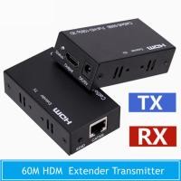 ราคา Extender HDMI To LAN Port RJ45 60M Over Cat 5e 6 1080P Black ส่งด่วน จากไทย (41261946515)