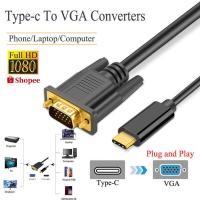 ราคา USB C Type C to VGA Adapter 1080P สำหรับ Macbook Air TV โปรเจคเตอร์ พร้อมส่ง COD (42561951370)