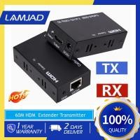 ราคา พร้อมส่ง HDMI Extender HDMI TO RJ45 เดี่ยวสายเคเบิลเครือข่าย HD เครือข่ายการขยายสัญญาณ Extender 60 120 เมตร (27521306516)