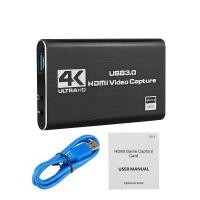 ราคา Capture Card การ์ดจับภาพ HDMI เป็น USB3 0 4K 60FPS สําหรับ PS4 กล้อง พีซี มีรูไมค์ หูฟัง ส่งเร็ว (42061106403)