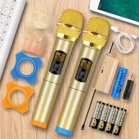 ราคา ไมค์ลอย ไมโครโฟนไร้สาย 2 4G UHF Wireless Microphone ไมค์โครโฟน ครอบครัวร้องเพลง มโครโฟน (43107703275)