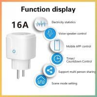ราคา MEET สมาร์ทปลั๊ก WiFi ตรวจสอบการใช้ไฟ ตั้งเวลาได้ ควบคุมผ่านแอป เสียง ใช้งานกับ Alexa Google Home ส่งฟรี (53302220042)