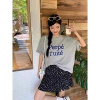 ราคา ชุด Setꔛ ꕤ 2 ชิ้น ผ้าเสื้อคอทตอลเกรดพรีเมี่ยม งานปัก กระโปรงลายดอกน่ารักมากเลย ซับในเป็นกางเกงꔛ ꕤ (26192458596)
