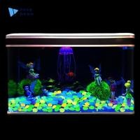 ราคา หินเรืองแสงกลางแจ้งสีผสม100ชิ้น ถุงก้อนกรวดในสวนสีเข้มหินกรวดตกแต่งตู้ปลา (46353510205)