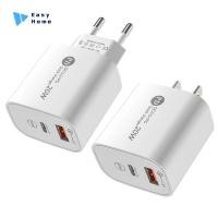 ราคา PD ที่ชาร์จ USB 20W ชาร์จเร็ว3 0อะแดปเตอร์ชาร์จเร็ว tyep C สำหรับ iPad Huawei Xiaomi Samsung (57903480477)