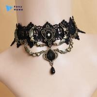 ราคา ปลอกคอใหม่แบบกอธิคสุดเซ็กซี่สร้อยคอคริสตัลสร้อยคอโชกเกอร์ลูกไม้สร้อยคอโชกเกอร์วินเทจวิคตอเรียผู้หญิง Steampunk (56102974091)