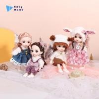 ราคา ตุ๊กตาข้อต่อขยับได้ตุ๊กตาตัวเล็ก16cm ใหม่ตาใหญ่3D ของเล่นแบบทำมือพร้อมเสื้อผ้าแต่งตัวเป็นของเล่นสำหรับเด็กผู้หญิง (55852974623)