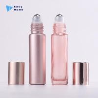 ราคา ขวดแก้วทรงกลม1ชิ้นขวดลูกกลิ้งสีชมพู5 10มล ขวดน้ำหอมแก้วแบบรีฟิลลิปกลอสขวดเปล่า (27493854593)