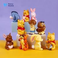 ราคา ฟิกเกอร์อนิเมะดิสนีย์10ชิ้นใหม่วินนี่ The Pooh tigger Eeyore นกฮูกรูปแกะสลัก (56852964661)