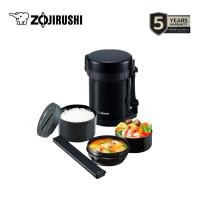 ราคา Zojirushi Lunch Jars ปิ่นโตอาหารสูญญากาศเก็บความร้อน 1 47 ลิตร รุ่น SL XE20 AD สีดำ (806079069)