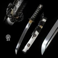 ราคา นำเข้า ดาบสั้นซามูไร ทันโตะ ซากุระขาว White Sakura Tanto หมายเลข46 High Carbon Steel 1060 Elegant Floral (49505698116)