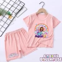 ราคา Gabbys Dollhouse กางเกงขาสั้นและเสื้อยืดสำหรับเด็ก ออกแบบการ์ตูน ผ้านุ่ม ใส่ได้นอนสบายทั้งเด็กชายและเด็กหญิง (46007958223)