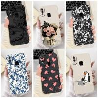 ราคา สําหรับ Vivo Y91 1817 1820 Y95 1807 สําหรับ Vivo Y91 ฝาครอบหรูหราแฟชั่นดอกไม้ Kawaii สาวน่ารักแมวกันกระแทกเคสโทรศัพท์ (40856515670)