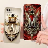 ราคา Oppo A5s กรณี Oppo AX5s หรูหราแฟชั่นตัวอักษร 2D ทาสีเคสโทรศัพท์ CPH1909 CPH1920 CPH1912 (55750634386)