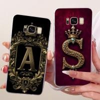 ราคา สําหรับ Samsung S8 กรณี SM G950FD โปร่งใสหรูหรา Crown AZ ตัวอักษร 2D รูปแบบแบนกรณีโทรศัพท์อ่อนสําหรับ Samsung Galaxy S8 G950F (53706112320)