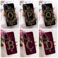 ราคา สําหรับ Samsung S20 SM G980 SM G980F สําหรับ Samsung Galaxy S20 กรณีโปร่งใสหรูหรา Crown AZ ตัวอักษร 2D แบนรูปแบบนุ่มเคสโทรศัพท์ (53406562742)