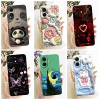 ราคา Tecno KM4 ปลอก Tecno Spark Go 2 เคสแฟชั่นหรูหราน่ารักการ์ตูนตลกทาสีซิลิโคนเคสโทรศัพท์ (52051891184)