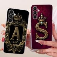 ราคา SAMSUNG สําหรับSamsung A34 5G SM A346E SM A346BสําหรับSamsung Galaxy A34 5Gกรณีโปร่งใสLuxury Crown AZตัวอักษร2Dแบนรูปแบบนุ่มเคสโทรศัพท์ (50305611475)