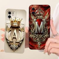 ราคา 5 4 สําหรับ iPhone 12 mini กรณีหรูหรา AZ ตัวอักษร 2D ทาสีซิลิโคนปลอก A2399 A2176 A2398 A2400 (49855871806)
