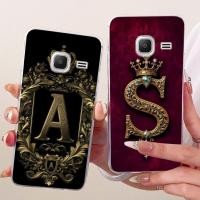 ราคา SAMSUNG สําหรับSamsung J1 Miniกรณีโปร่งใสLuxury Crown AZตัวอักษร 2Dทาสีปลอกอ่อนสําหรับSamsung Galaxy J1 mini SM J105B SM J105H (47307421996)