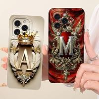 ราคา สําหรับ iPhone 12Pro A2407 A2341 A2406 A2408 สําหรับ iPhone 12 Pro ฝาครอบหรูหรา AZ ตัวอักษร 2D ทาสีปลอกซิลิโคน (46256880706)