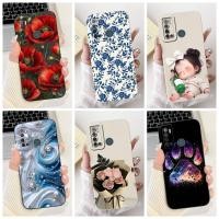 ราคา Tecno LC8 กรณี Tecno Spark Power 2 กรณีหรูหราแฟชั่นดอกไม้ Kawaii แมวน่ารักกันกระแทกเคสโทรศัพท์ (44466081978)