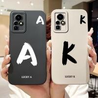 ราคา Infinix Zero X Cover Infinix Zero X Pro กรณีแฟชั่นตัวอักษร AZ รูปแบบการออกแบบซิลิโคนกันกระแทกกันชน X6810 X6811 X6811B (44106407130)