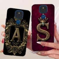 ราคา Motorola Moto E7 Plus เคสซิลิโคนหรูหรา Crown AZ Letter 2D ทาสีปลอกอ่อน XT2081 1 XT2081 2 (43880317166)