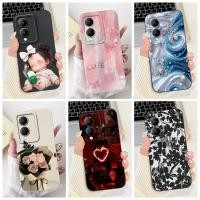 ราคา Vivo Y17s กรณีหรูหราแฟชั่นดอกไม้ Kawaii สาวน่ารักแมวกันกระแทกเคสโทรศัพท์ VivoY17s กันชน (43456520904)