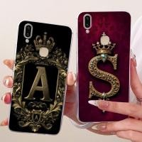 ราคา Vivo V9 1723 ฝาครอบ Vivo V9 เยาวชนโปร่งใสหรูหรา Crown AZ ตัวอักษร 2D รูปแบบแบนเคสโทรศัพท์แบบนุ่ม Vivo 1727 1726 (43328448614)