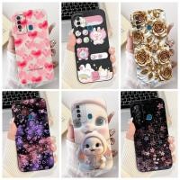 ราคา ITEL P37 Pro เคสซิลิโคนแมวน่ารักแฟชั่นผีเสื้อดอกไม้รักทาสีฝาครอบ ITEL P37Pro เคสโทรศัพท์ (42961553716)
