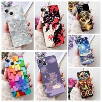 ราคา 6 1 สําหรับ iPhone 13 Case Cover Clear Luxury Butterfly Love Flowers Cool Lion น่ารักทาสีเคสโทรศัพท์ A2633 A2482 A2631 A2634 A2635 (41917058844)