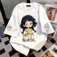ราคา TEE SHOP เสื้อยืด oversize เสื้อเท่ๆ เกาหลี GIRL AND DOG เสื้อแฟชั่นใ เกาหลีสไตล์ พิมพ์ลาย ผ้านิ่มใส่สบาย COD (50355099081)